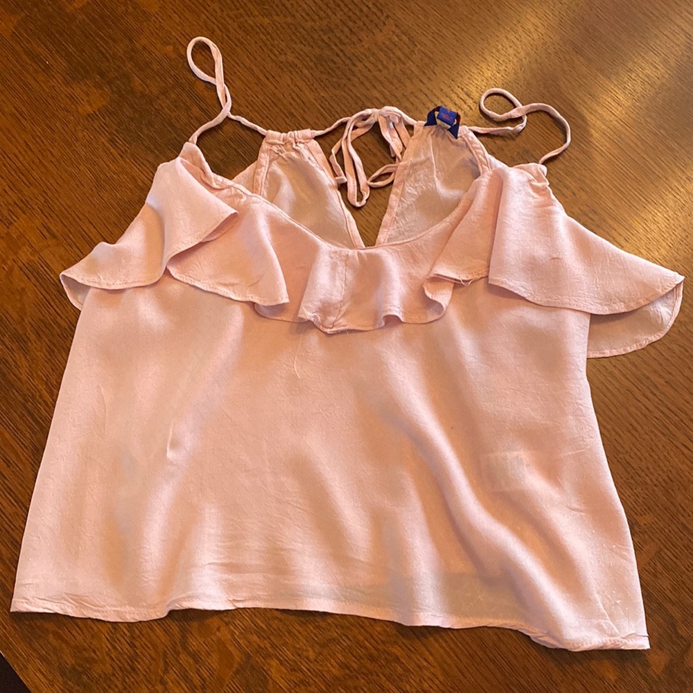 ruffle lightweight tank top